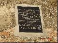 Memorial tablet for the marriage one of the greatest poet of Hungary
